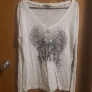 Asphalt angel burn out longsleeve